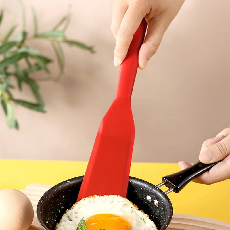 

7 Color Silicone Frying Shovel Non-stick Surface Kitchen Pancake Fried Egg Transfer Shovel Steak Shovel Kitchen Baking Tools