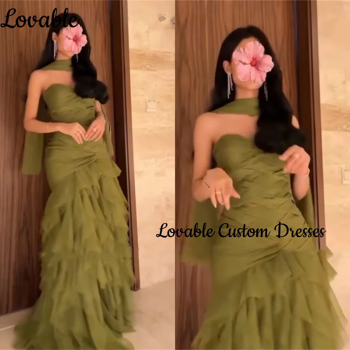 

Elegant Evening Dresses Customize Column Sweetheart Floor-Length Dresses For Special Events Zipper Up Ruffle Sleeveless Vestidos