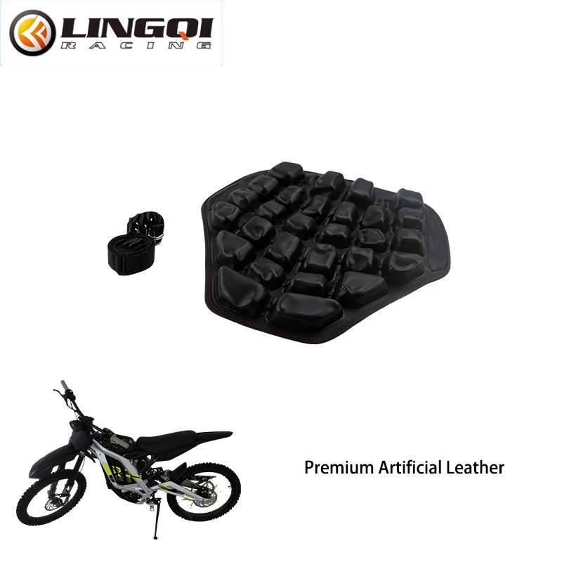 LINGQI RACING Motorcycle Air Seat Cushion Pad Pressure Relief Seats Inflatable Cushions For SURRON SUR RON SUR-RON Light Bee