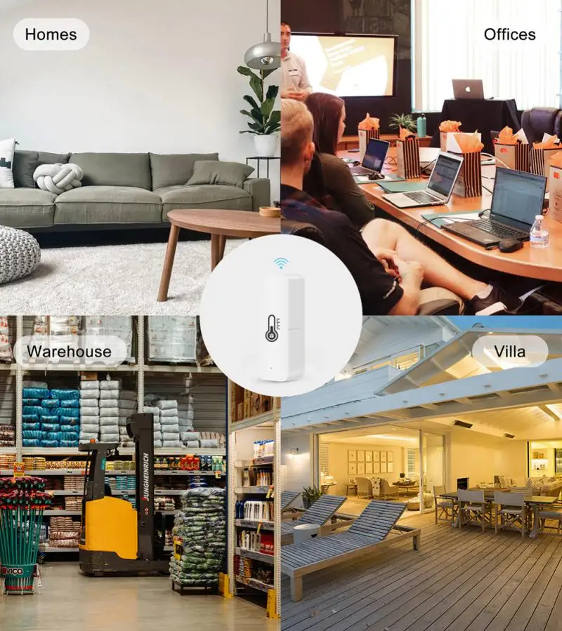 Tuya-屋内および屋外の温度および湿度センサー,バッテリー温度計,hygya,スマートライフ,Alexa, Googleで動作