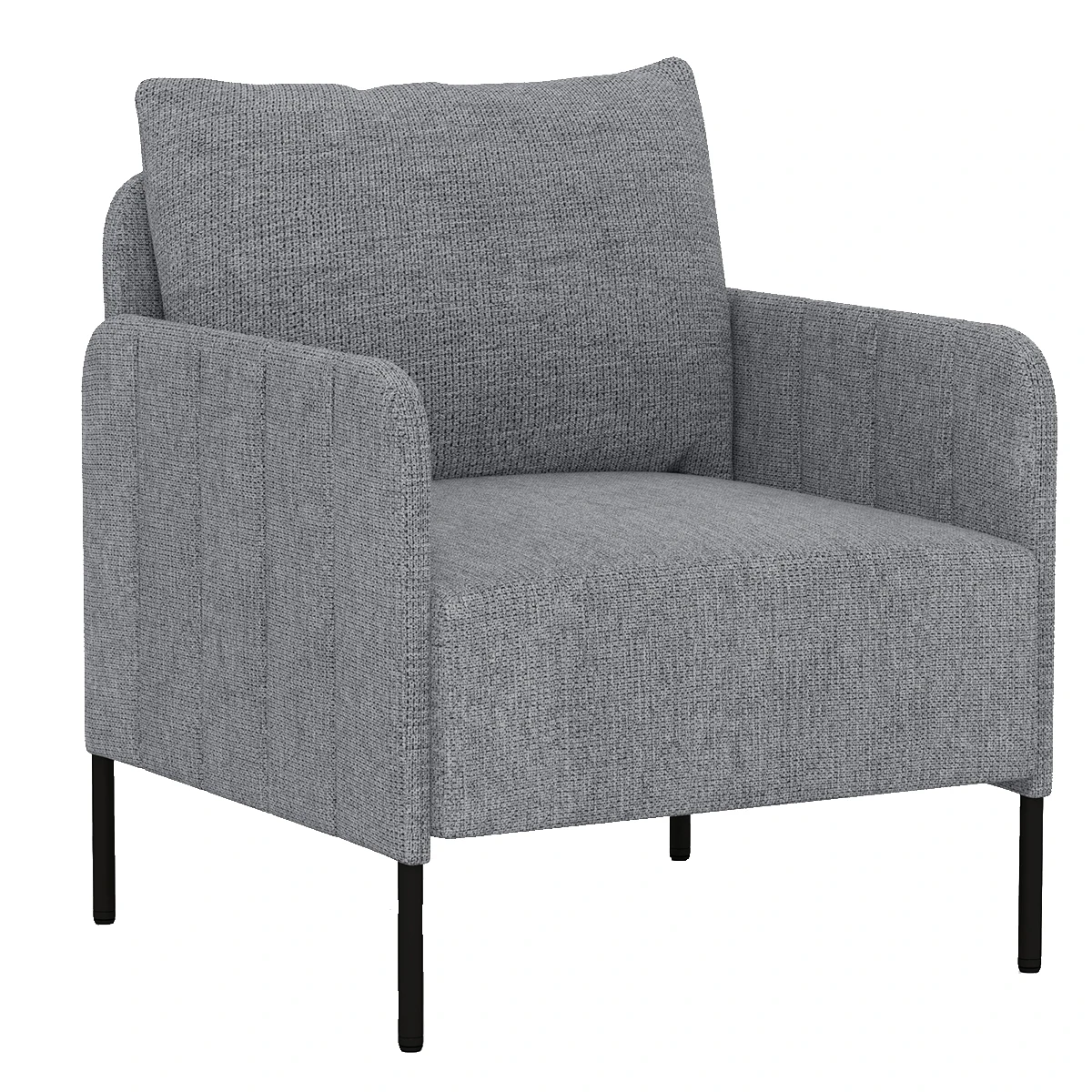 Sillón de salón, sofá individual con cojín, sillón con almohadillas ajustables para los pies, cómodo sillón