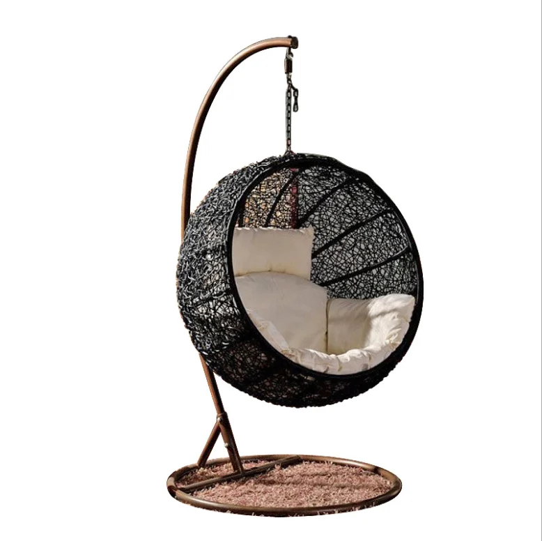 Luxury Cushions Hammock Egg Swing Chair Stand Outdoor Patio Hanging hammock Rattan Garden  