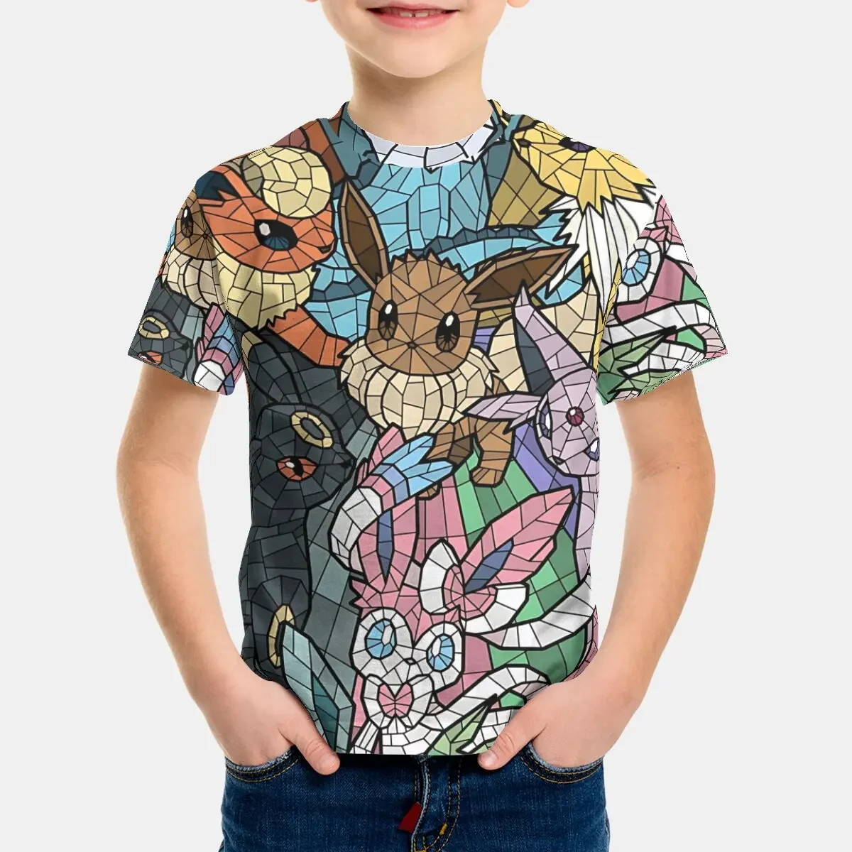 Cartoon Pickchu Print Baby Clothing 5 to 14 Years Male Outdoor Clothes for P-pokemons Children Boy Girl Child T-Shirt Top Shirts