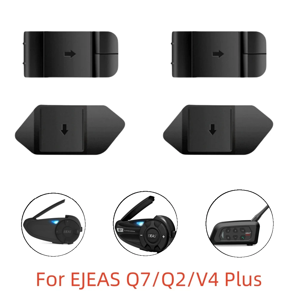 Clip de montaje de intercomunicador para casco de motocicleta Original, Base de cinta de doble cara para EJEAS V6 PRO +/V4 PLUS/Q8/Q7/V7, 4/1 ud.