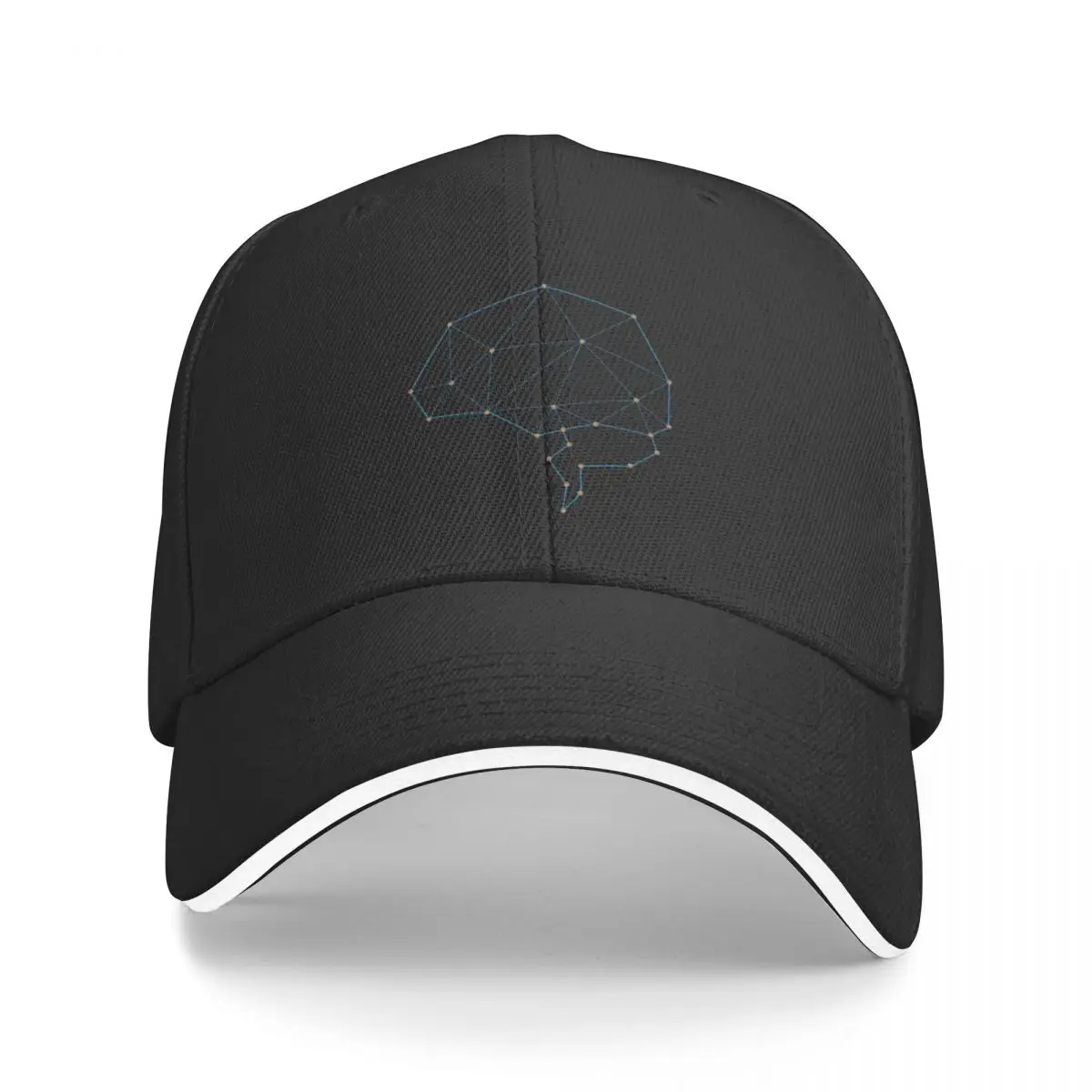 Brain shaped AI artificial intelligence art Baseball Cap Trucker Cap Gentleman Hat For Men Women's