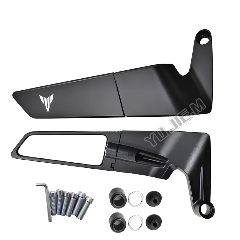 For YAMAHA MT03 MT07 MT09 MT10 MT25 MT-03 MT-07 MT-09 MT-10 MT-25 MT 09 10 25 Motorcycle CNC Rear View Mirror Fixed Wing - view 5