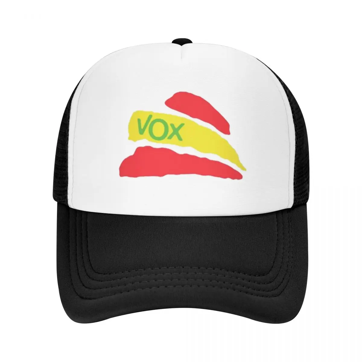 Red Yellow Green Vox Spain Flag Political Party Summer Mesh Baseball Caps For Mens Spring Female Beach Sun Hat Snapback Cap