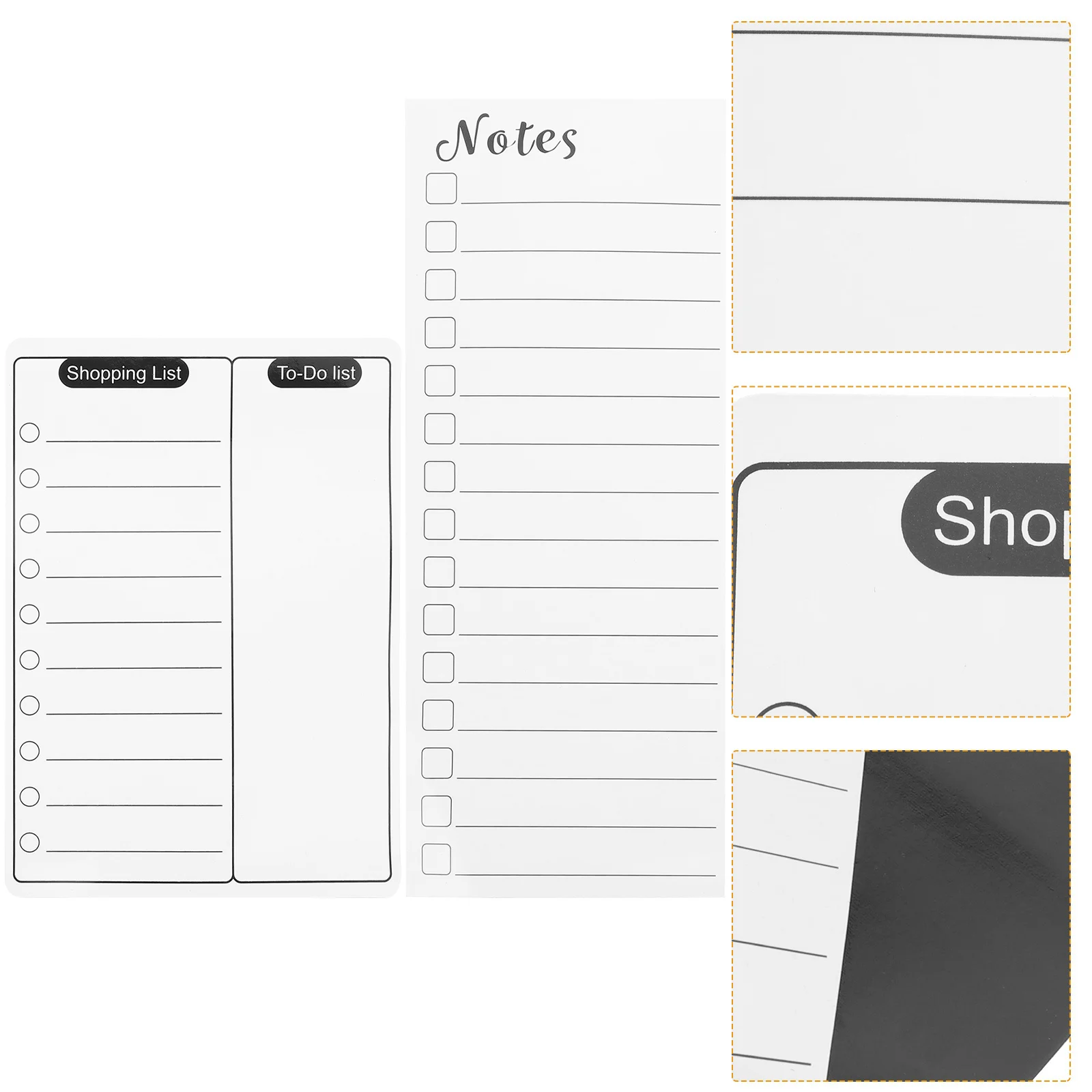 2Pcs Magnetic Message Board Refrigerator Whiteboard List Reminder Schedule Planning Erasable Kitchen Writing Board
