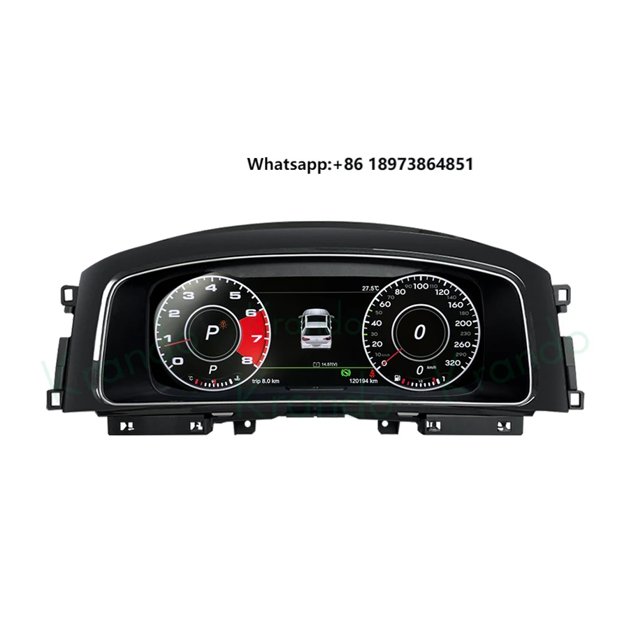 

12,3-дюймовый ЖК-экран для VW Golf 7 7R MK7 2014-2020, виртуальные спидомеры кабины, приборная панель, система LINUX