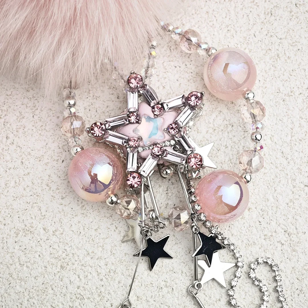 The Shape of Stars Fashionable Key Chains Anti Loss Ornament Chain for Phone, Bags and Keys