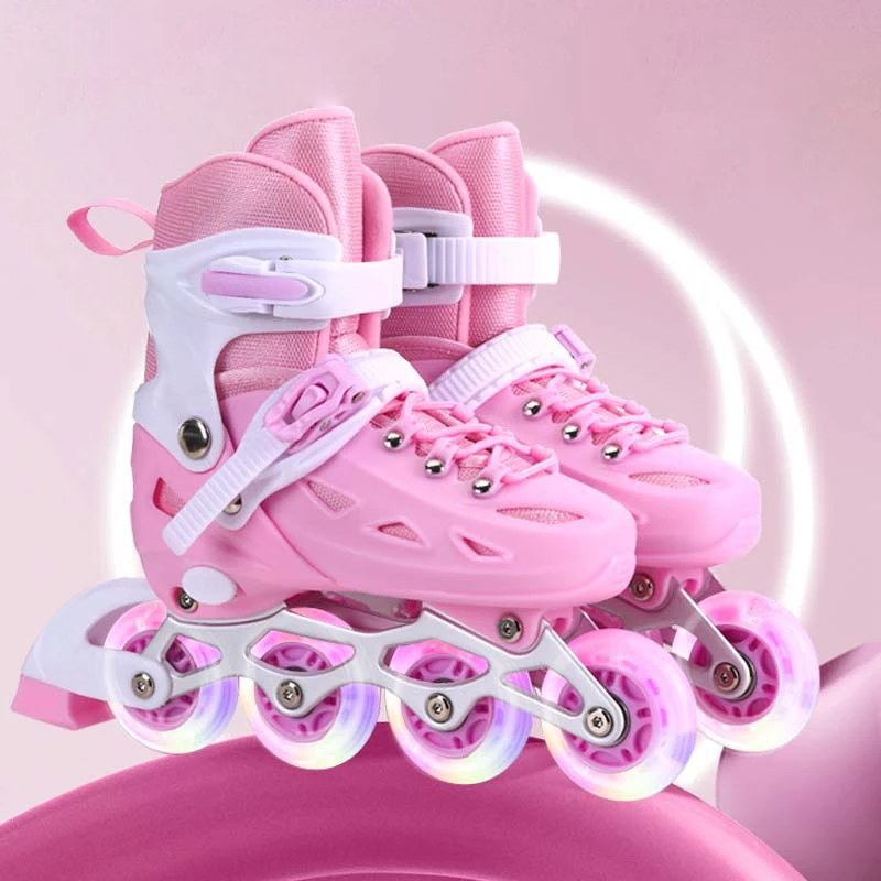 Kinder Inline Rollschuh Schuhe Für Frauen Männer Erwachsene Blinkende Quad Turnschuhe Für Jungen Mädchen Outdoor Skating Skates Geschenke Vollen Satz – Detail 3