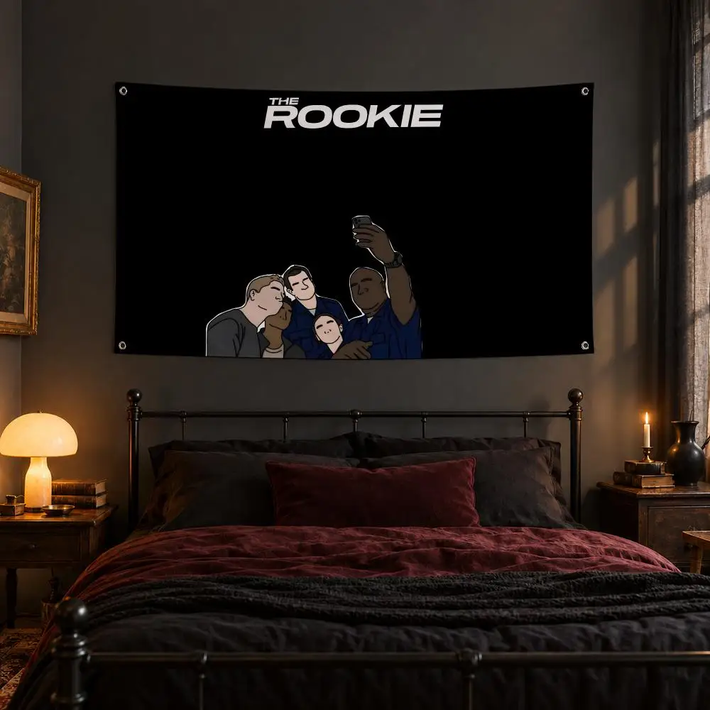 TV Series The Rookie Flags Fabric Pennant Banner, Apt Wall Decor, Living Corner, Bedroom, Studio, E-sports Room