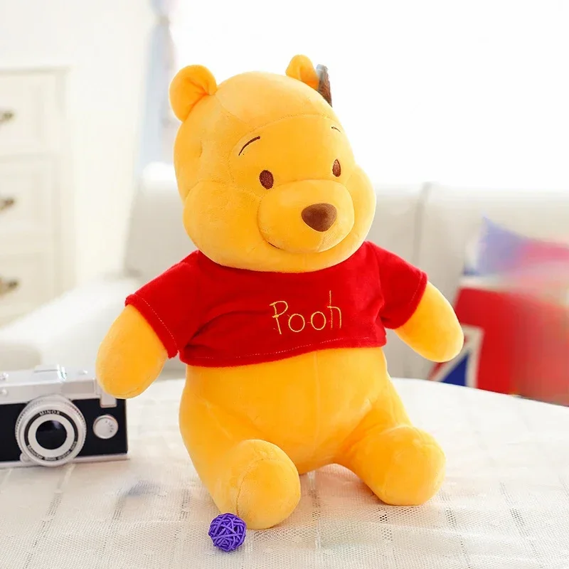 

23cm Disney Winnie The Pooh Plush Toys Kawaii Anime Elf Stuffed Doll Cartoon Pooh Bear Peluch Toy Home Decor Birthday Gift