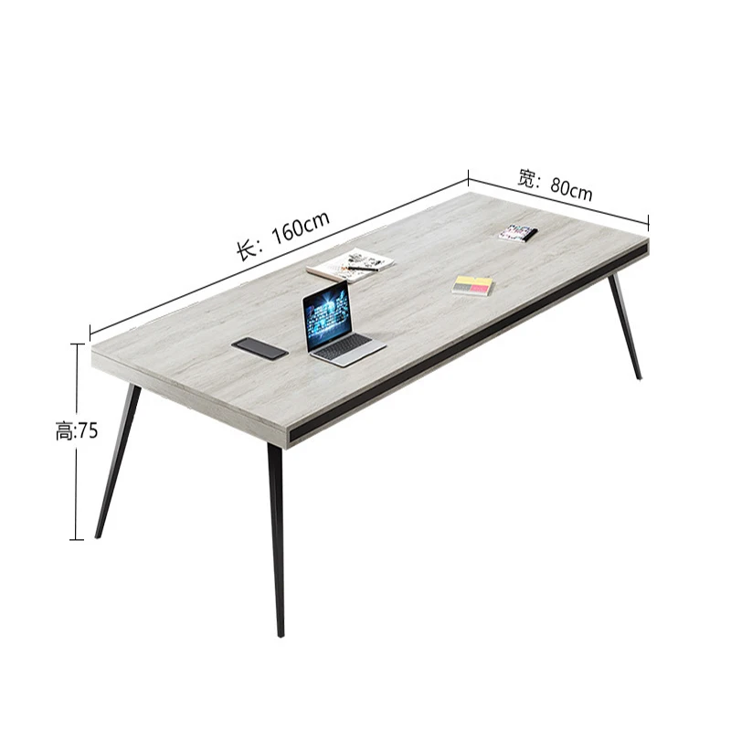 Mesa De Conferência 2023 Novo Simples Moderno Recepção Treinamento Negociação Mesa Retangular Escritório Móveis
