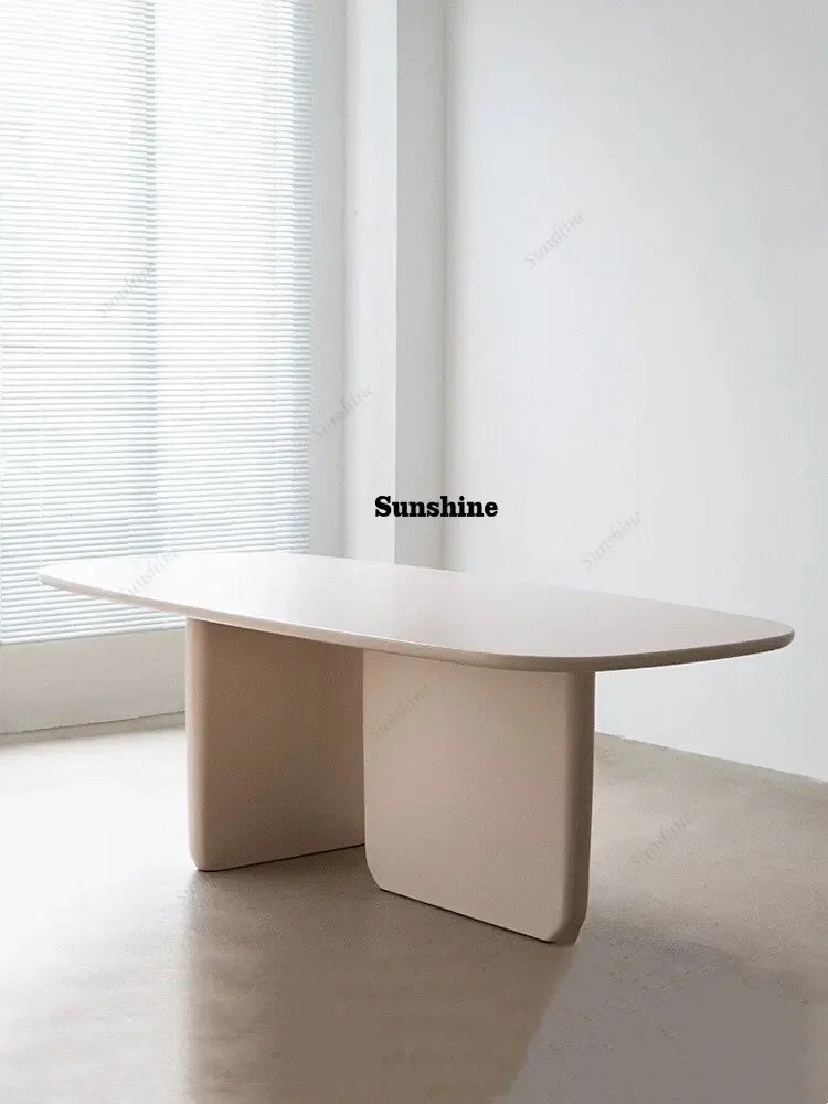 High-end atmosphere solid wood desk, conference long table, simple modern negotiation tableTJ