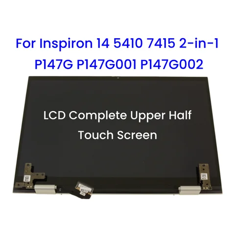 14 Inch LCD Complete Upper Half Touch Screen Assembly Replacement for Dell Inspiron 5410 7415 2-in-1 P147G P147G001 P147G002 FHD