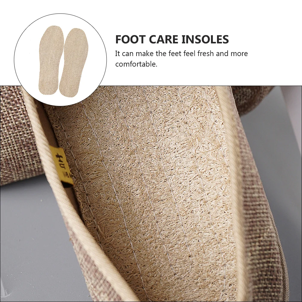 Loofah Insole Cushion Pad Wear-resistant Inserts Absorb Sweat Foot Care Insoles Men and Women