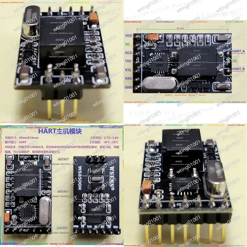for HART Host Interface Unit 8500 Integrated Circuit Supporting HART Communication Standard with Galvanic Separation