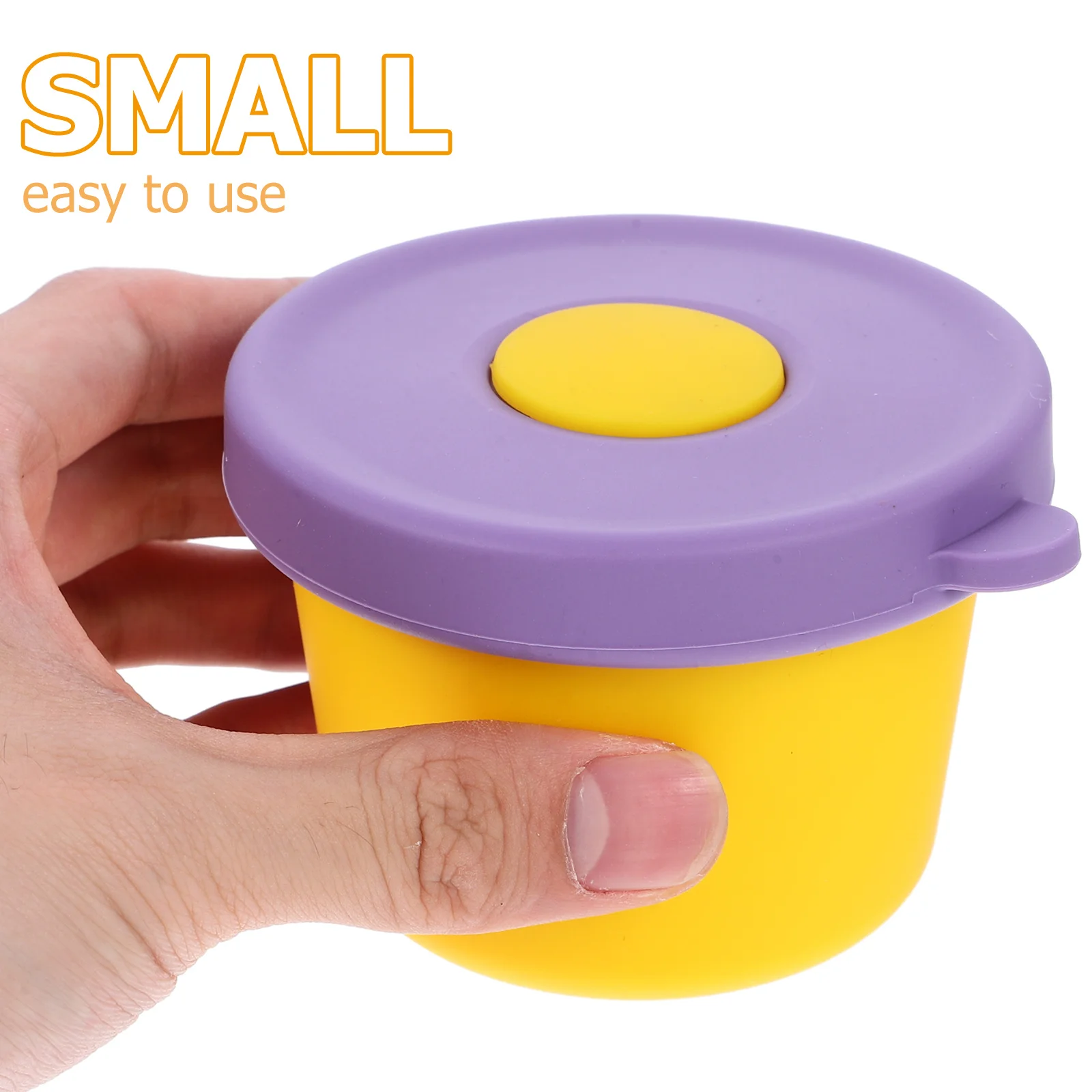 

2Pcs Leakproof Sauce Cup Silicone Condiment Container Reusable Dip Cups for Salad Dressing Soy Sauce Hot Pot Dipping Grilling