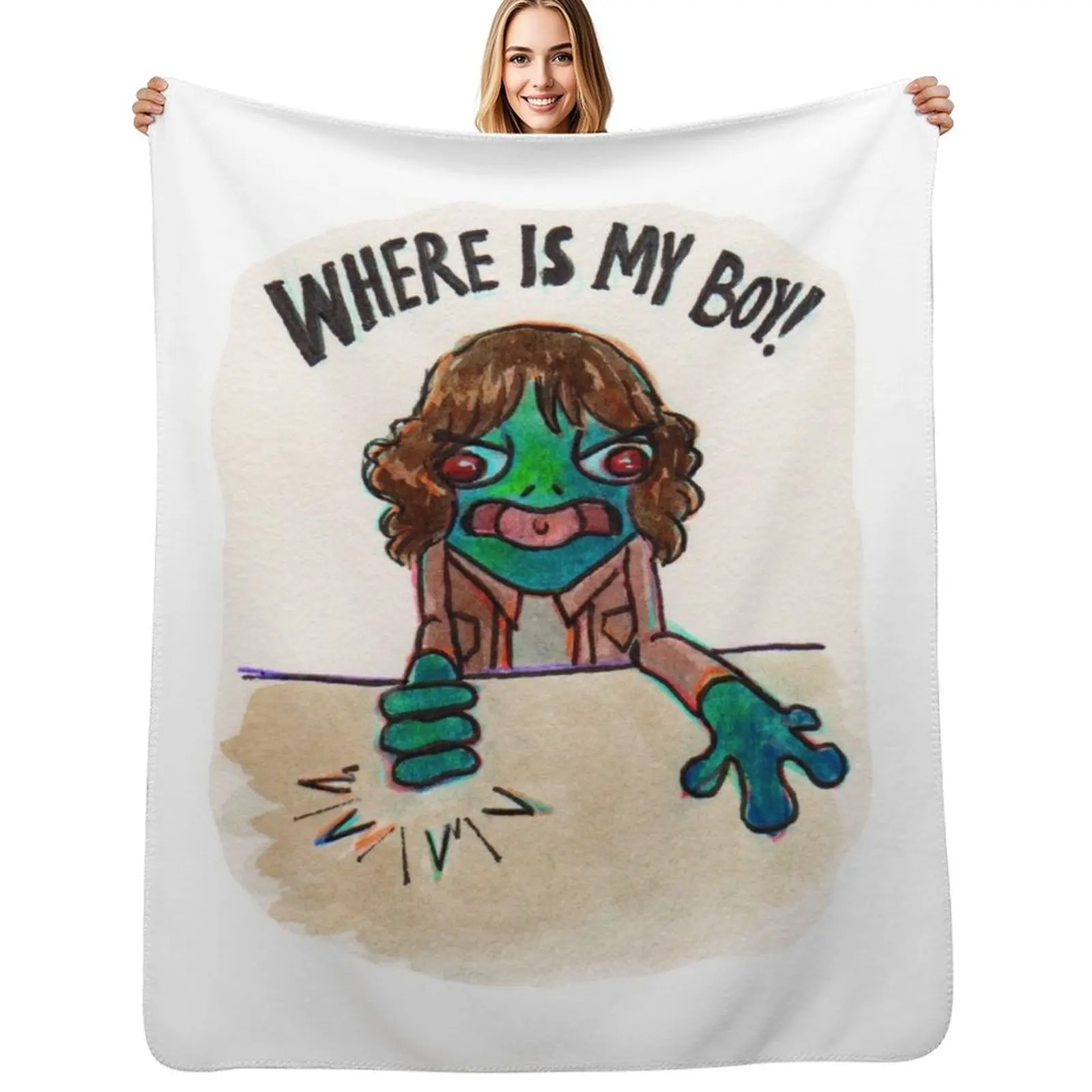 

Joyce Bayous Throw Blanket Single Vintage Moving Hairys Blankets