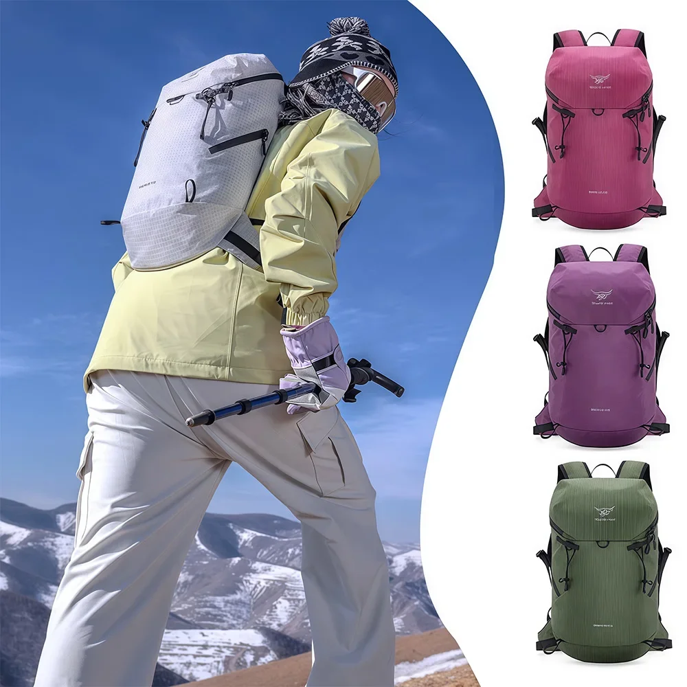 TINSOL 1 Stück Wanderrucksack, wasserdichter und verschleißfester, leichter Rucksack, verstaubar, Outdoor-Sport, Reisen, Camping, Tagesrucksack – Detail 1