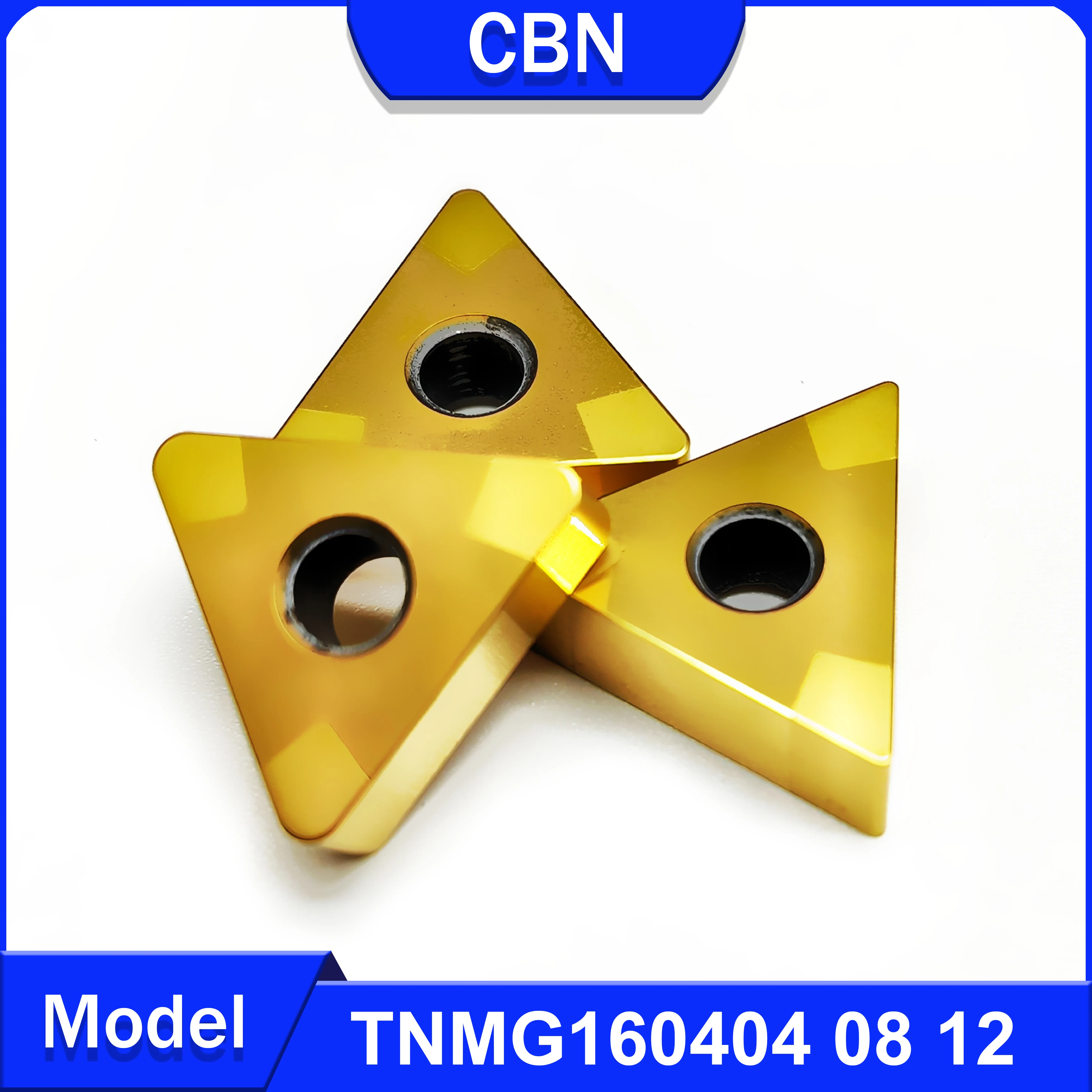 CBN Golden coated turning tool TNMG160404 TNMG160408 TNMG160412 Processing hard steel quenched steel and other materials TNMG