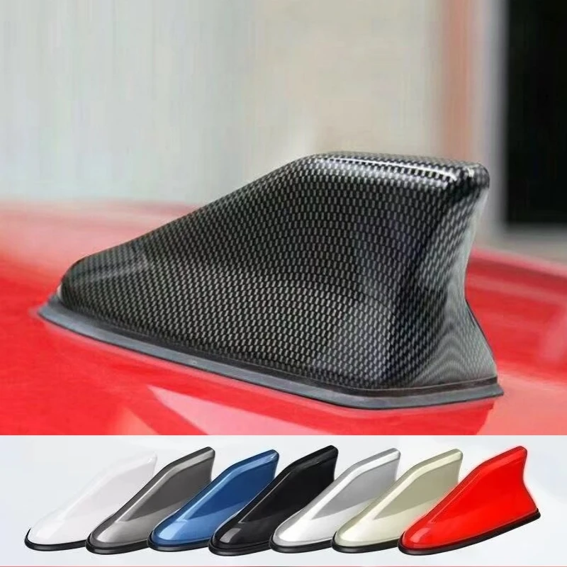 סיבי פחמן אוניברסלי נראה גג רכב גג העליון הר כריש אנטנות מעוללת רדיו אוטומטי am אנטנה אות מגבר אוויר