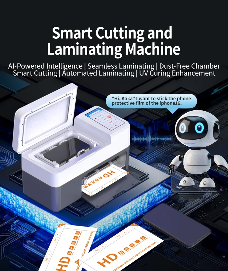 Intelligent Mobile Cutting Machine for Back Skin and Hydrogel Film Application with Voice Activated Search