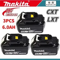 Makita 18V  Rechargeable Power Tools Battery 18V makita with LED Li-ion Replacement LXT BL1860B BL1860 BL1850 LXT-400