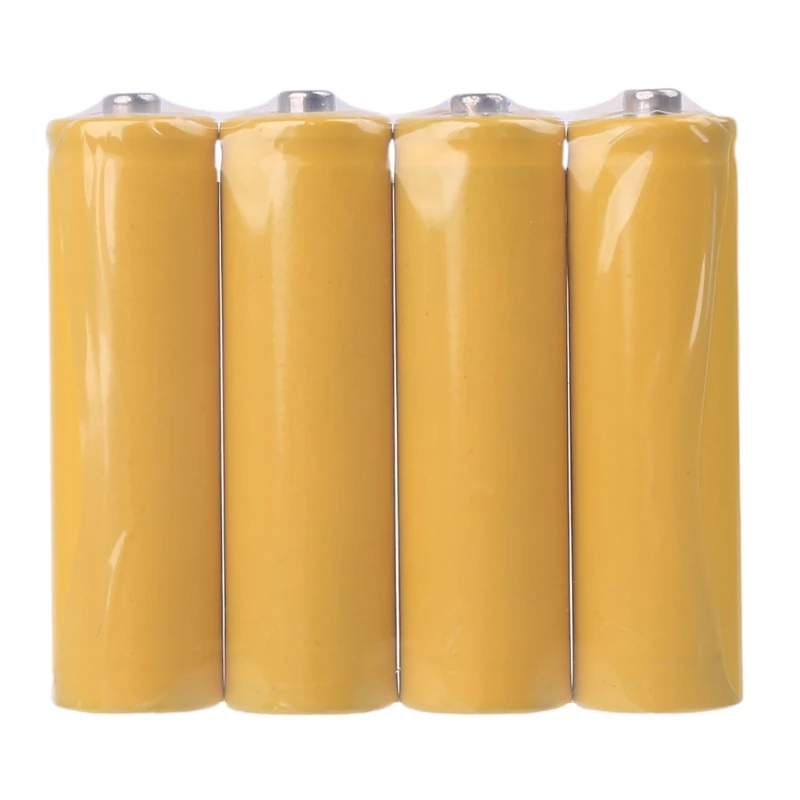 Universal 4Pcs 14500 AA Size Dummy Fake Battery for Case for Shell Placeholder Cylinder Conductor Use with Rechargeable Batte