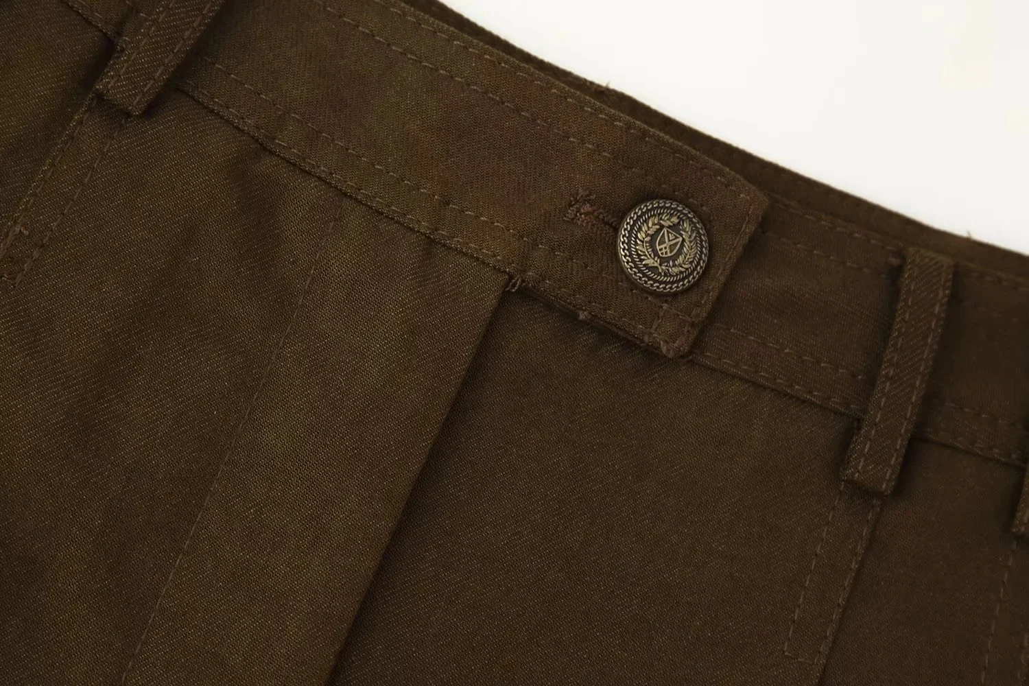 KONDALA Lässiger Vintage-Chic Damen-Blazer-Anzug mit O-Ausschnitt, einreihiger Blazer, lange, lockere Hose, Mode 2026 Herbst-Büroanzug – Detail 17