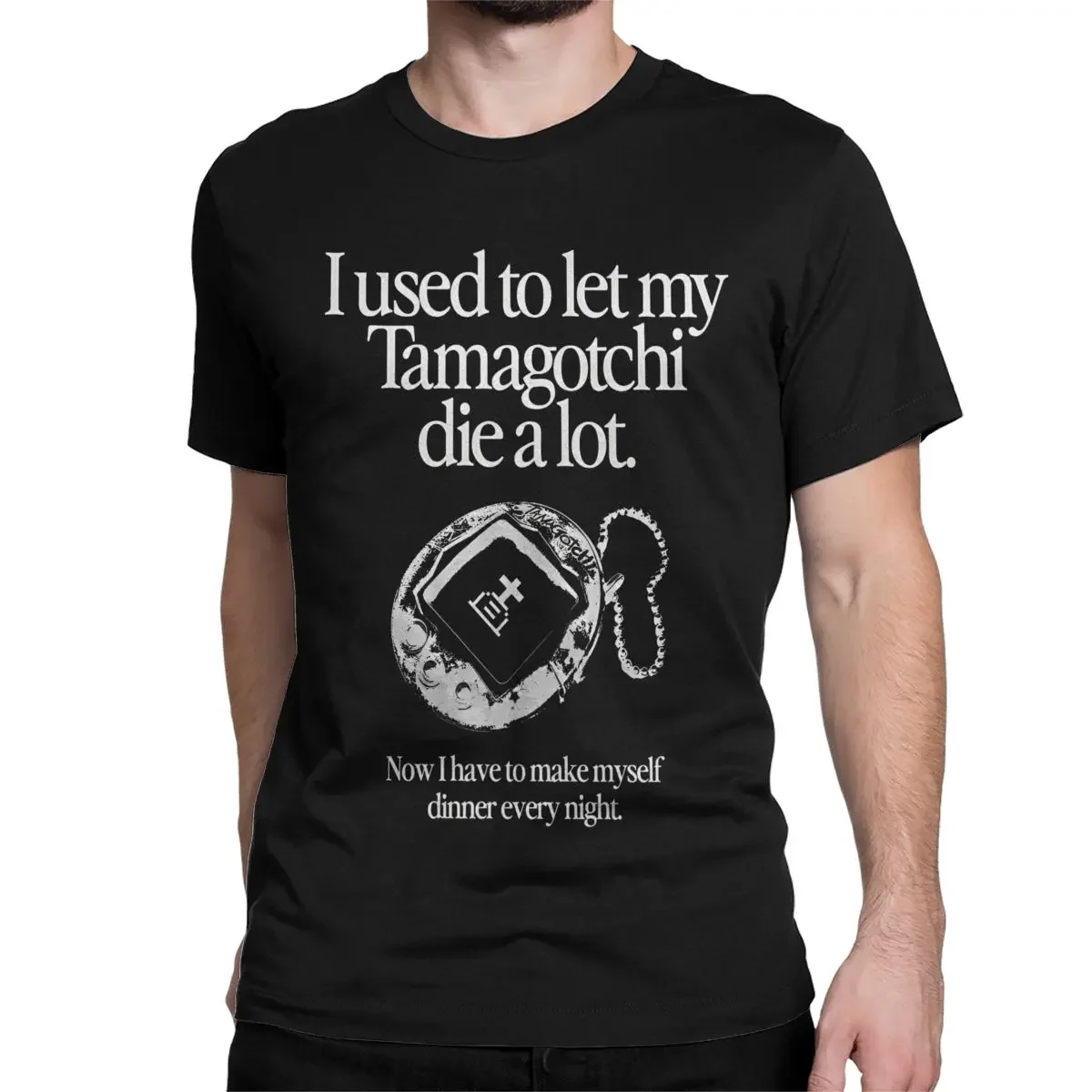 Men Women T-Shirt GOTH I Used To Let My Tamagotchis Die A Lot  100% Cotton Tees Short Sleeve T-Tamagotchis T Shirt Clothes