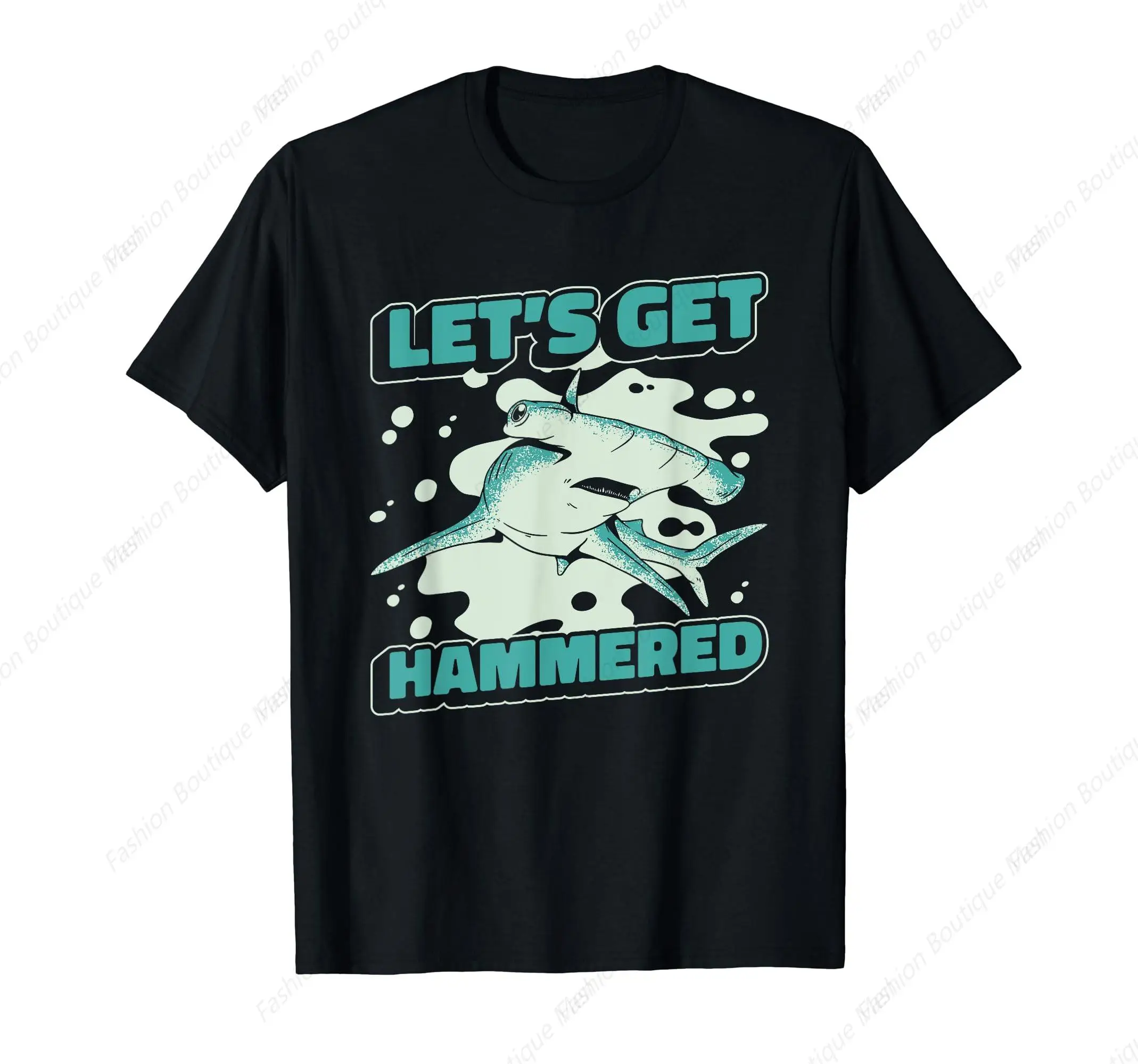 

Hot-selling Fashion Short Sleeve Hammerhead Shark Hammer Fish T-Shirt Cotton Shirt Street-wear Tee Shirt