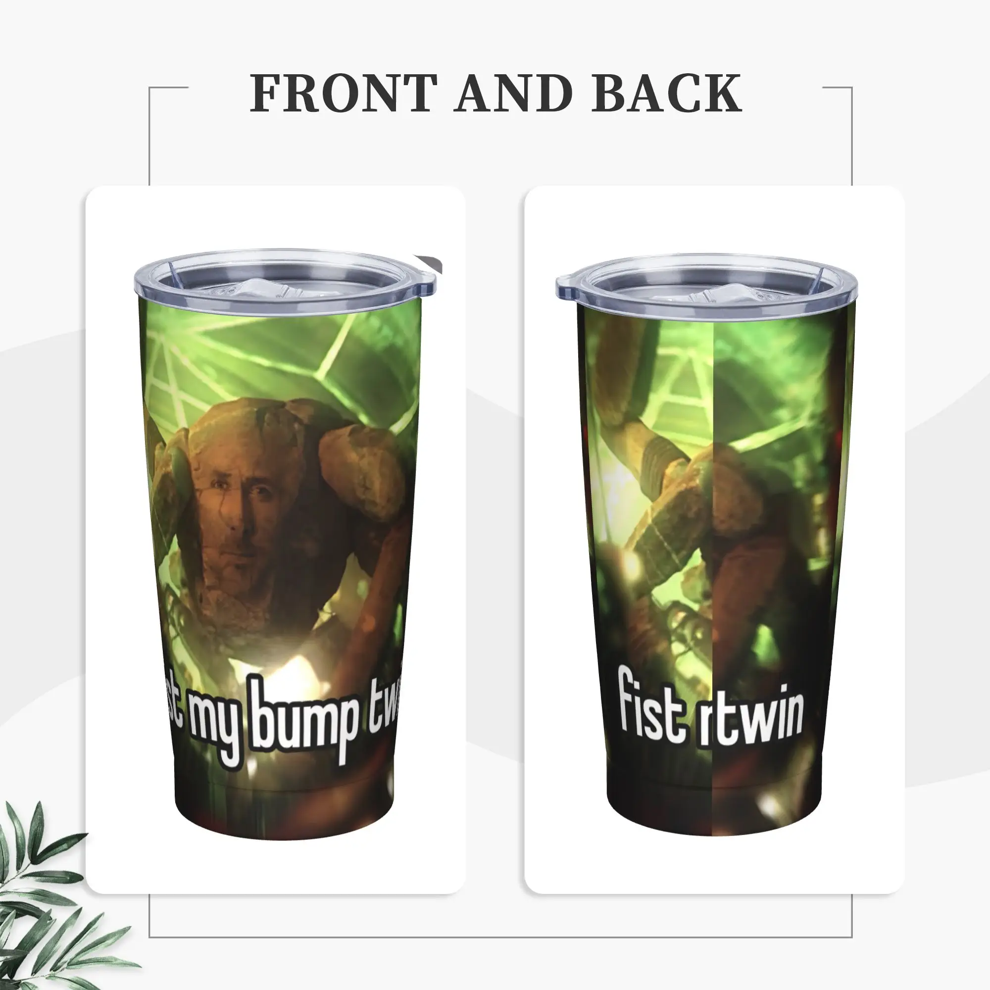 Fist My Bump Twin Meme Project Hail Mary Tumbler Vacuum Insulated Grace Rockys Thermal Cup Vacuum Flask Mugs Water Bottle, 20oz