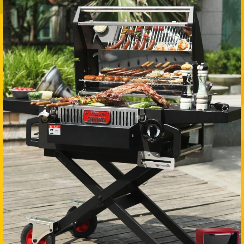 

Barbecue Family Villa Courtyard Stove Outdoor Folding Home American Rack Portable Barbecue Stove