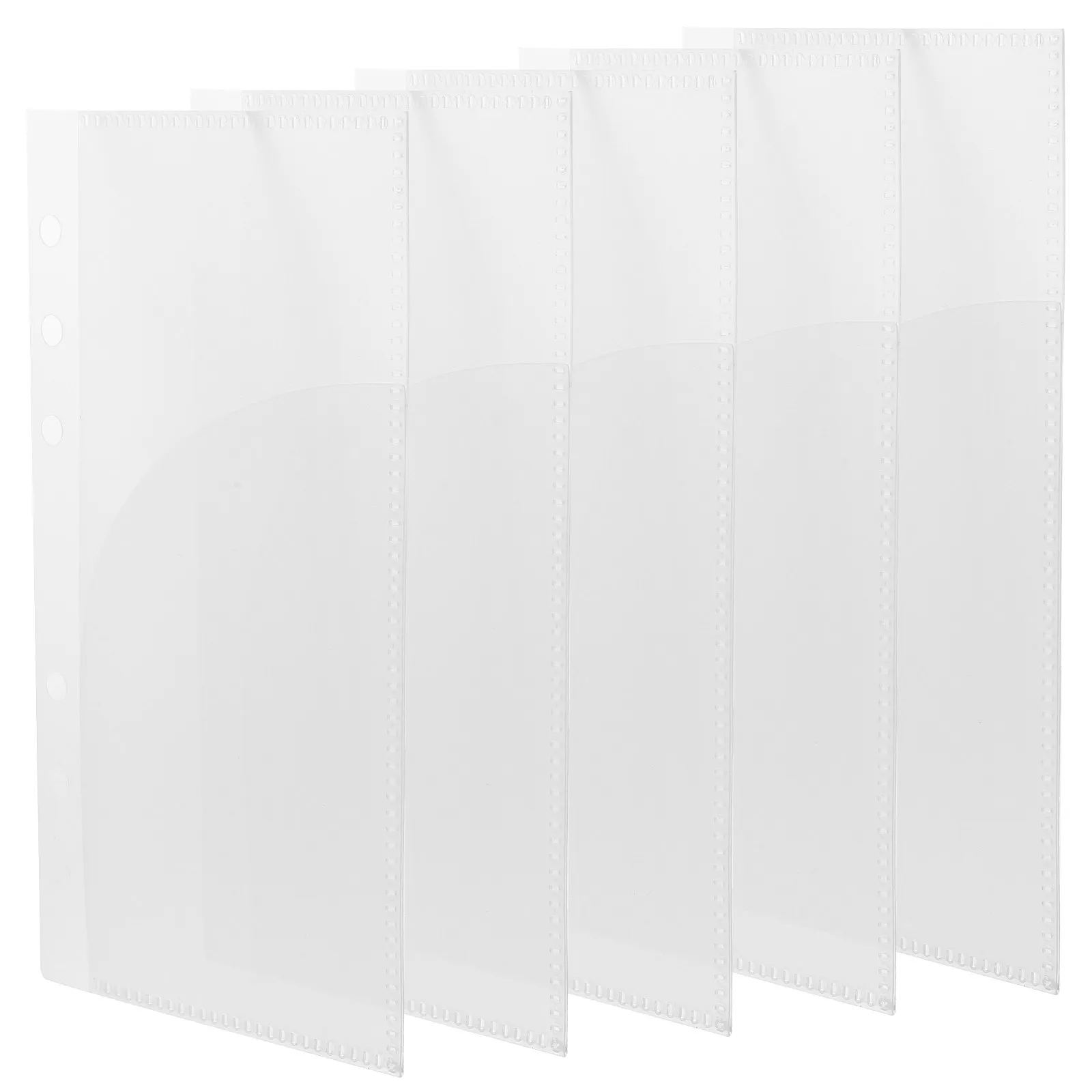 

5Pcs Small Budget Inserts PP Material Anti-Wear Binder Pockets for Budget Daily Use Finance Tracking Planner