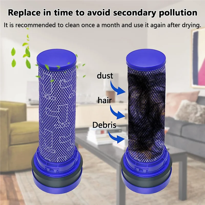 

Pre Motor Stick Filter Replacement For Dyson DC28C DC33C DC37 DC39C DC53 Vacuum Cleaner Filters Accessories 923413-01