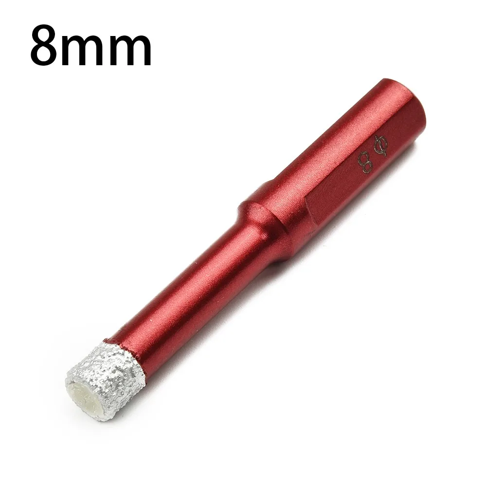 1pc Diamond Dry Drill Bits 6/8/10/12/14mm Multi-Purpose Drilling For Marble Ceramic Porcelain Tiles Hole Saw Cutter Accessories