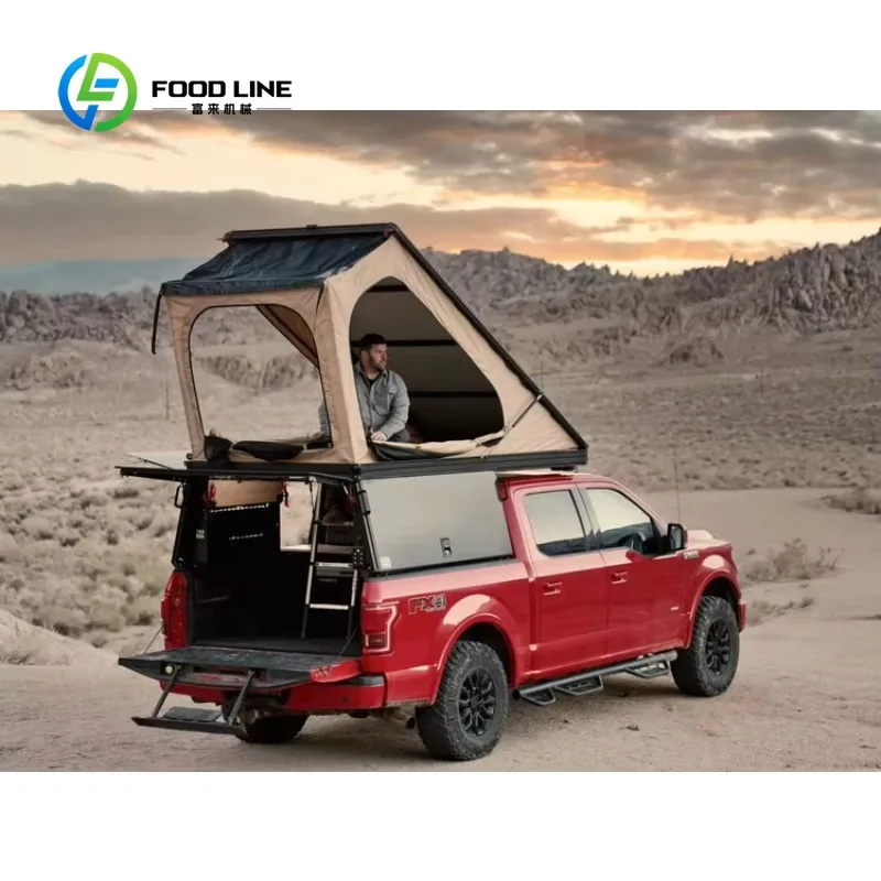 Customized pickup truck bed hard‑top topper heavy‑duty aluminum build 4x4 off‑road resistant for overland cargo protection