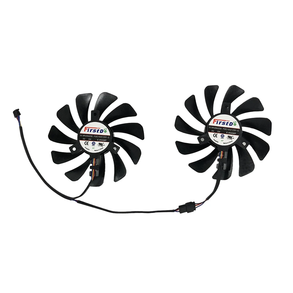 2 Stks/set, FDC10U12S9-C,95Mm Diameter, Gpu Koeler, Videokaarten Ventilator, Voor Powercolor Axrx 5700 Rx5700 8Gb, Vga Kaart Koeling