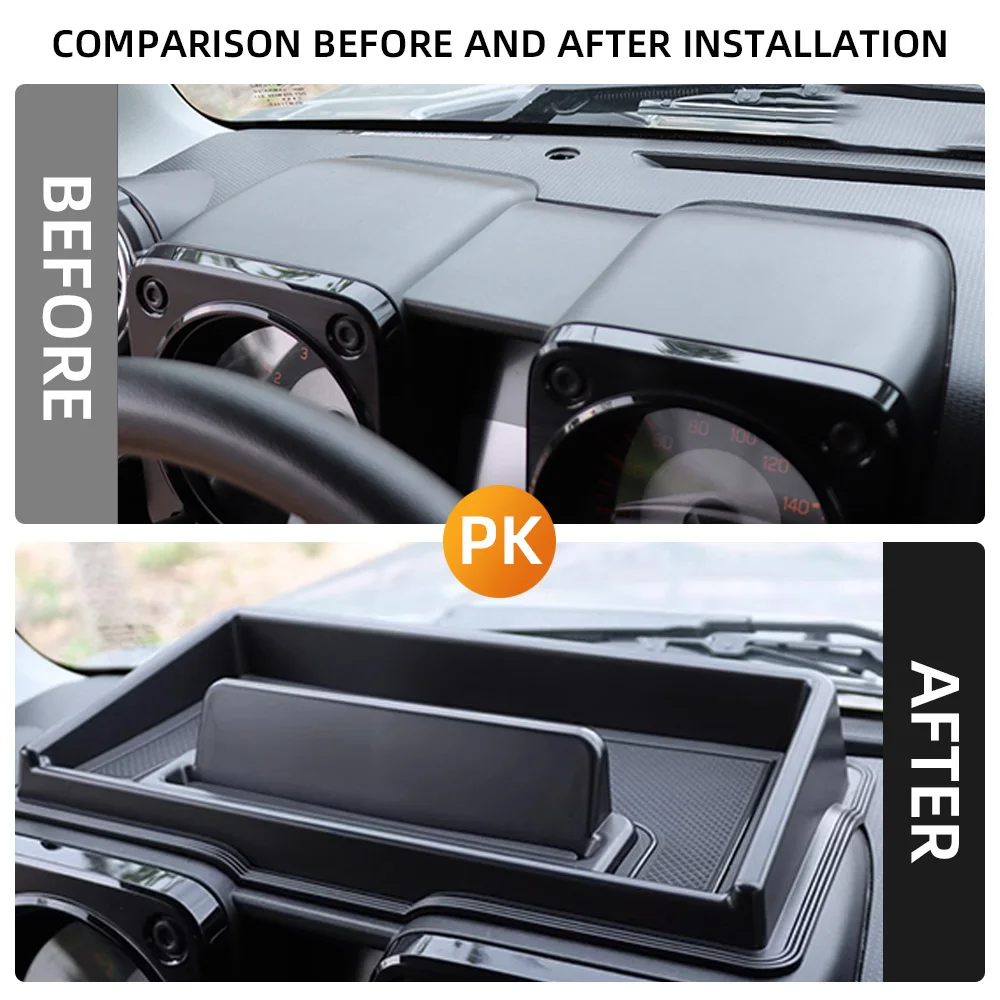 For Suzuki Jimny 2019 2020 2021 2022 2023 JB64 JB74 Car Center Console Dashboard Storage Box Phone Bracket Interior Accessories