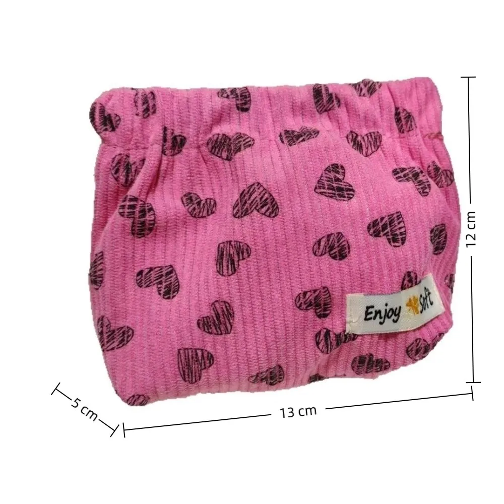 حقيبة شظايا صغيرة جديدة سروال قصير حقيبة تخزين ناعمة حقيبة سماعة الأذن منديل صحي