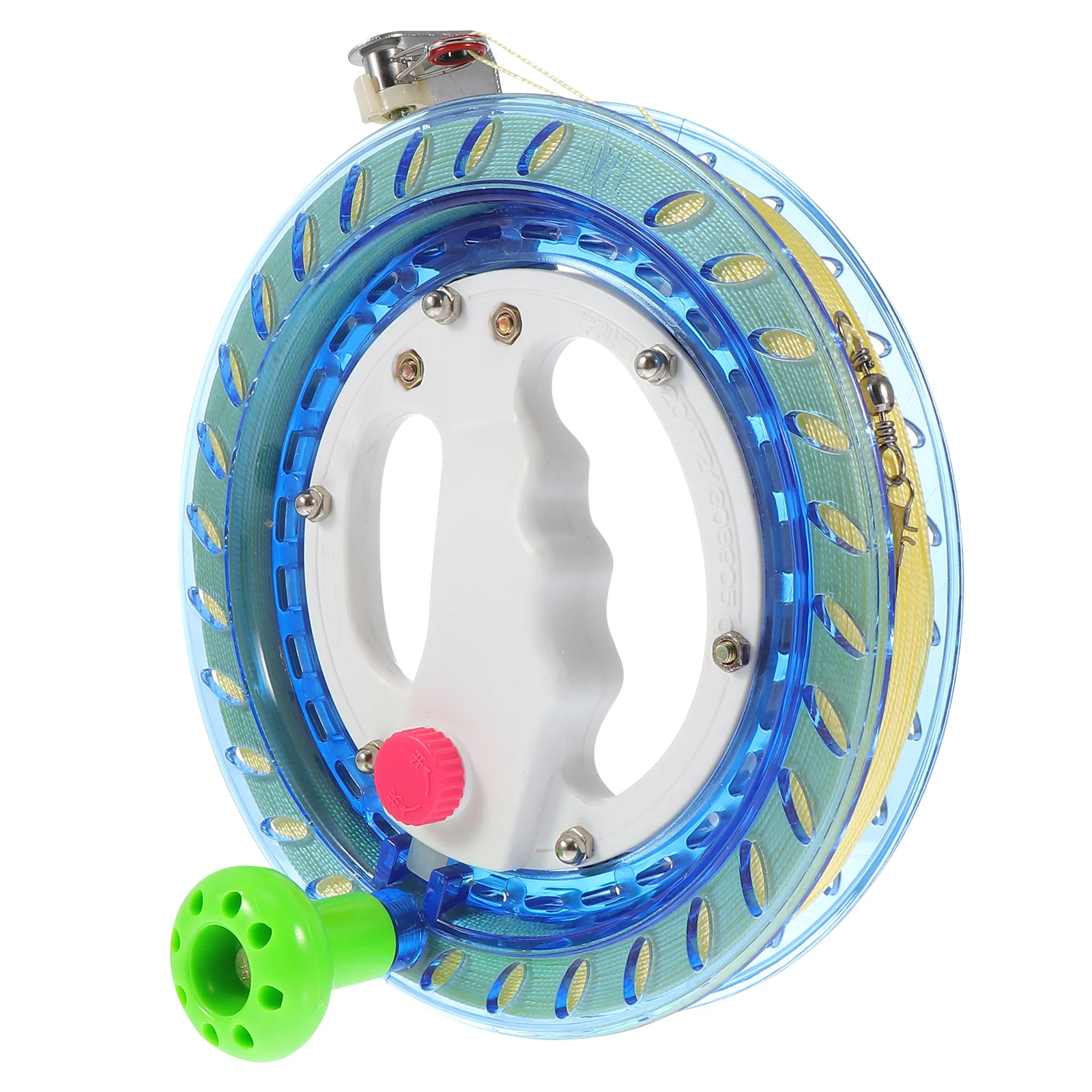 1set 1Set Reel Winder Blue Lightweight Durable Kite Line Wheel Outdoor Flying Portable Lockable Hand Hold String Spool Kite