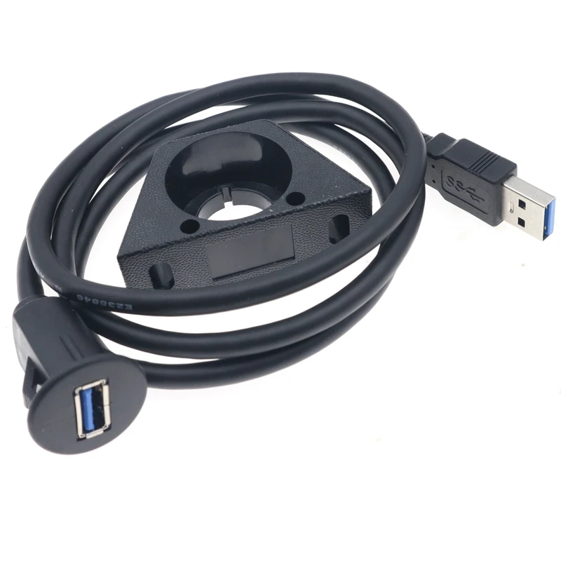 USB 3.0オス-メスフラッシュマウントパネル,ダッシュボードケーブル,防水,シールドホルダー,高速,車,オートバイ,ボート,新品