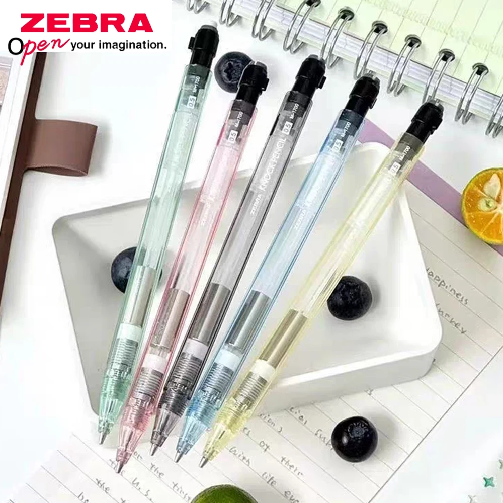 Japan ZEBRA Mechanical Pencil Shakes Out Lead KNOCK PENCIL Automatic Pen MA117 Not Easily Broken Core 0.5mm School Stationery