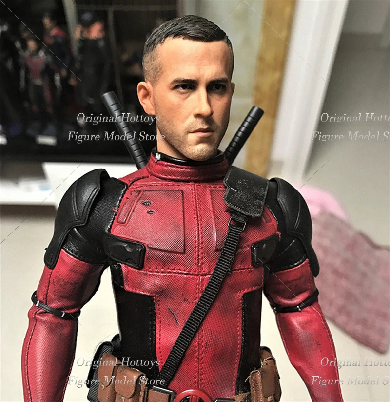 نحت رأس ديدبول للرجال ، نموذج شخصية الحركة ، نحت رأس ديدبول ، تيري رينولدز ، تناسب 12 "، مقياس ، متوفر