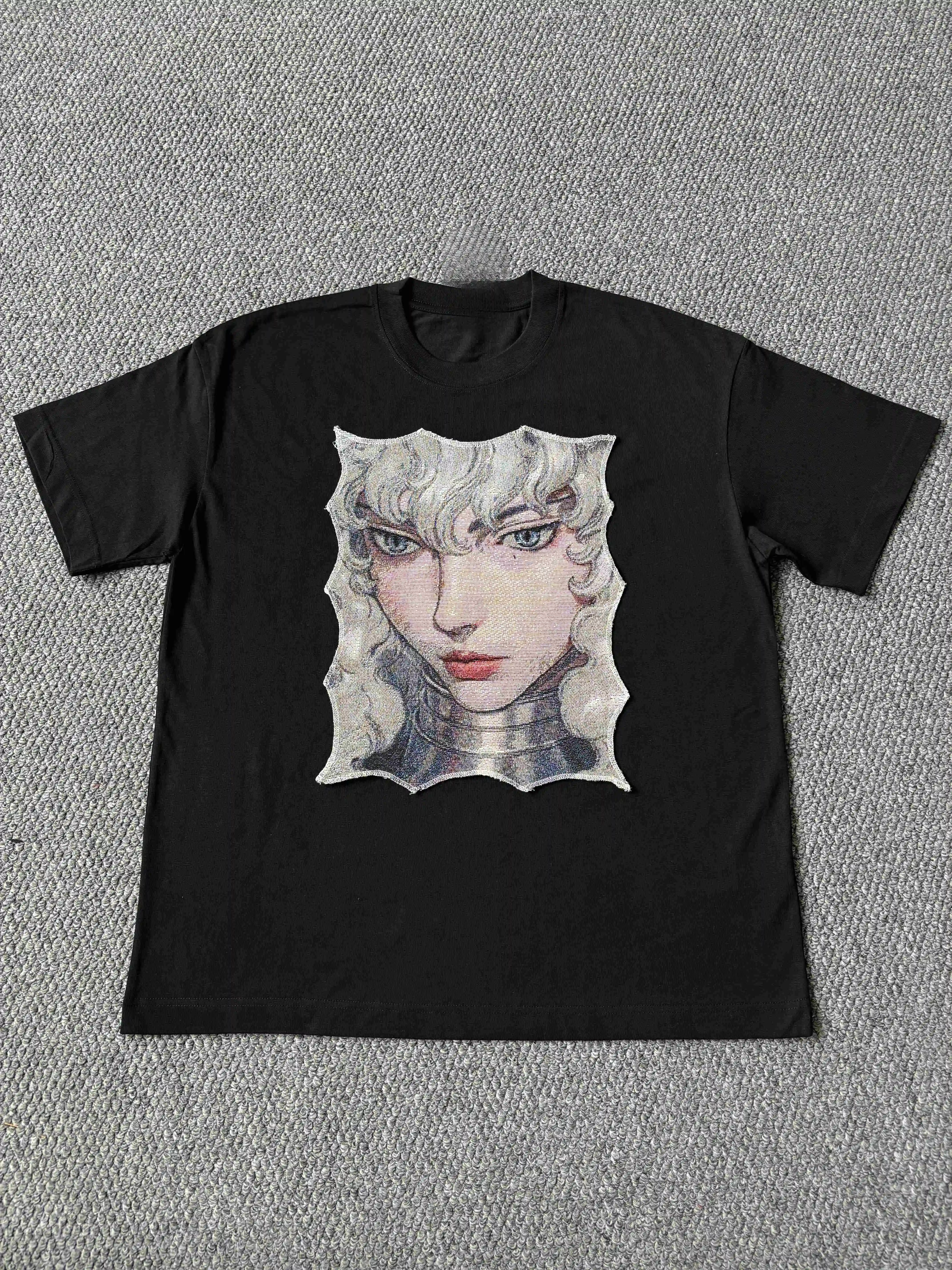 Berserk Griffith Y2K Anime Manga Graphic Tee Cotton Mens Womens T-Shirt Summer Streetwear view 4
