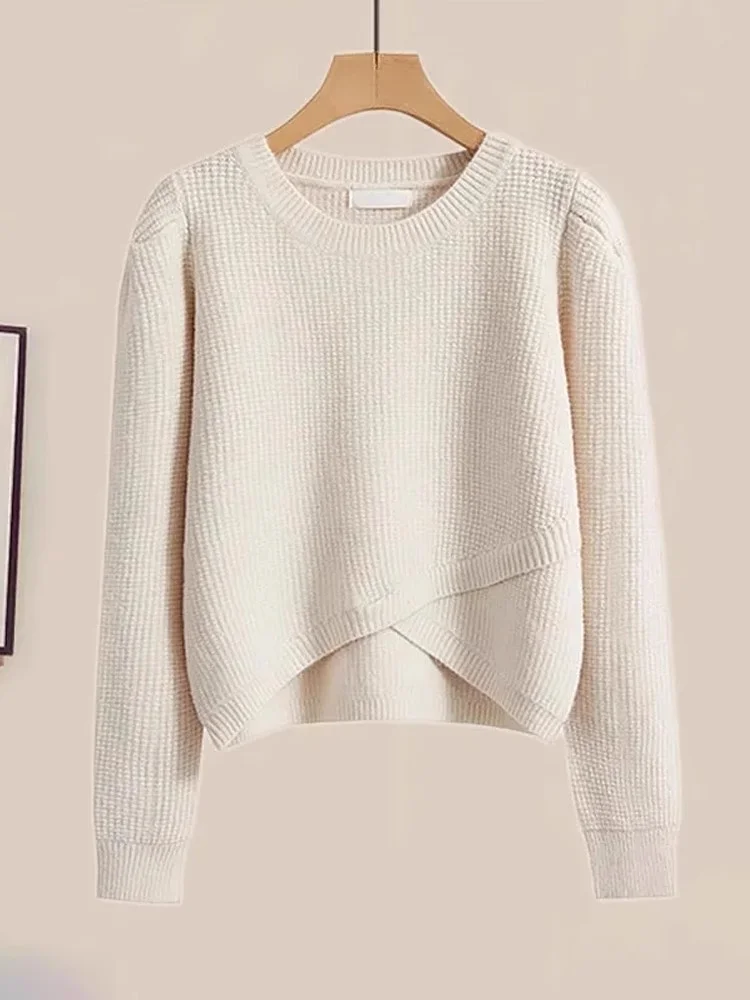 

Women's Knitted Fce Lined Thiened Loose Sle Sweater Autumn Winter New Arrival Casual Design Sensation Top Quali Poly...