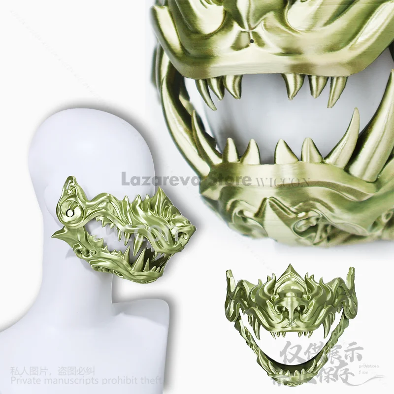 

Anime Furry Cosplay Japanese Prajna Ninja 3D Printed Fursiut Fox Mask Wolf Dog Facewear For Halloween Christmas Party Cu Adults