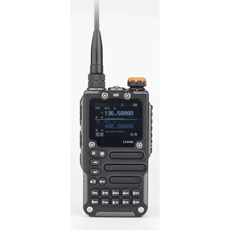 For LT-9100 Walkie Talkie Quad Band Remote Camping Interphone with 10Km Ran and Color Screen Handheld Radio